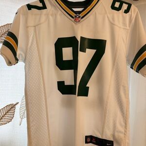 NFL White Green #97 Away Jersey - Green Bay Style
